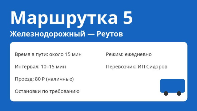 Маршрутка № 5 Балашиха (Железнодорожный &mdash; Реутов): схема, остановки, расписание (2026)